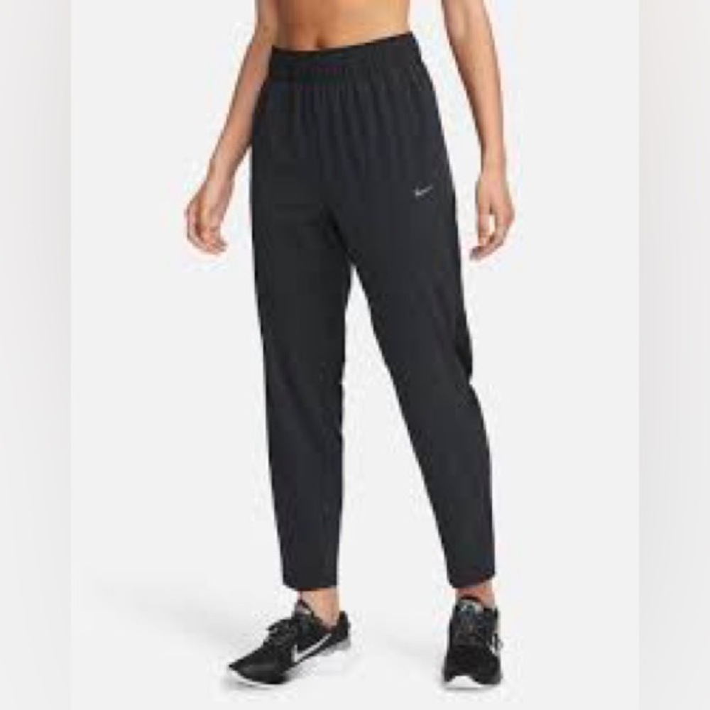 Nike Dri Fit Women's Charcoal Track Joggers with White Swoosh
